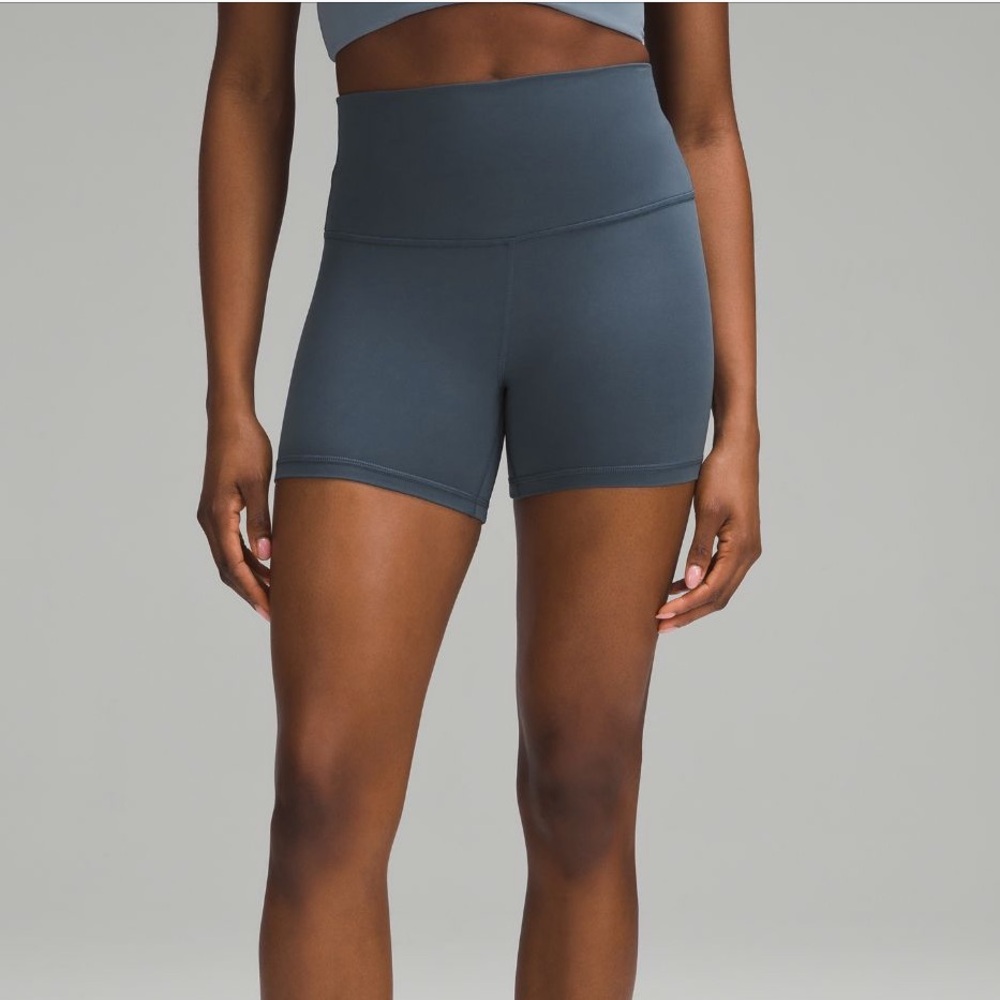 Lululemon Align High Rise Short 4” Iron Blue